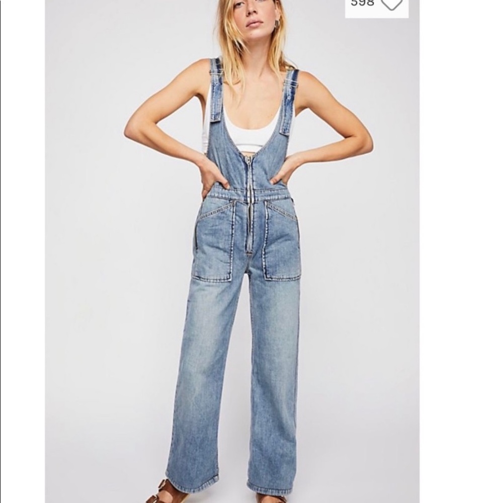 Free People Juniper Jumpsuit Slouchy Denim